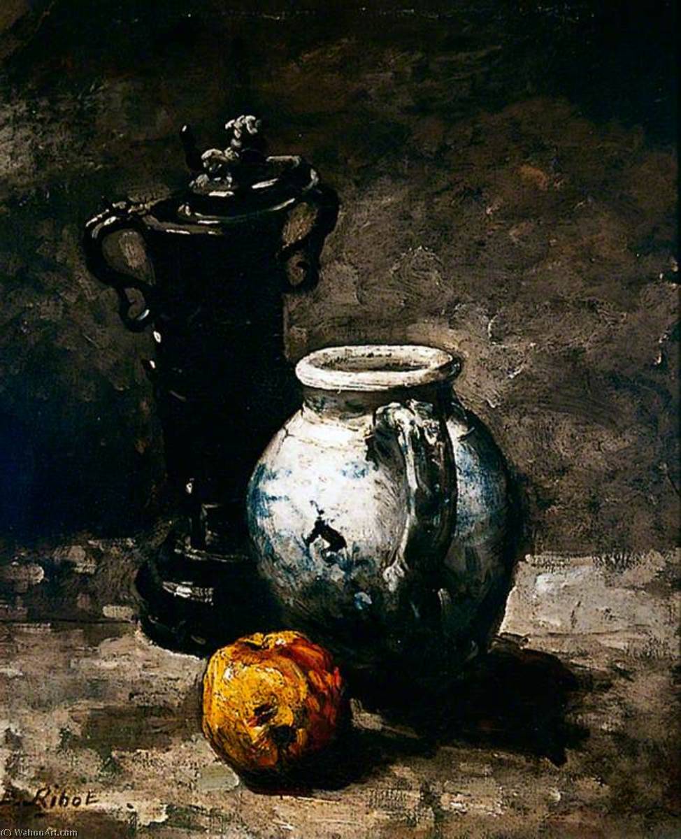 Still Life With Jug — Theodule Augustine Ribot