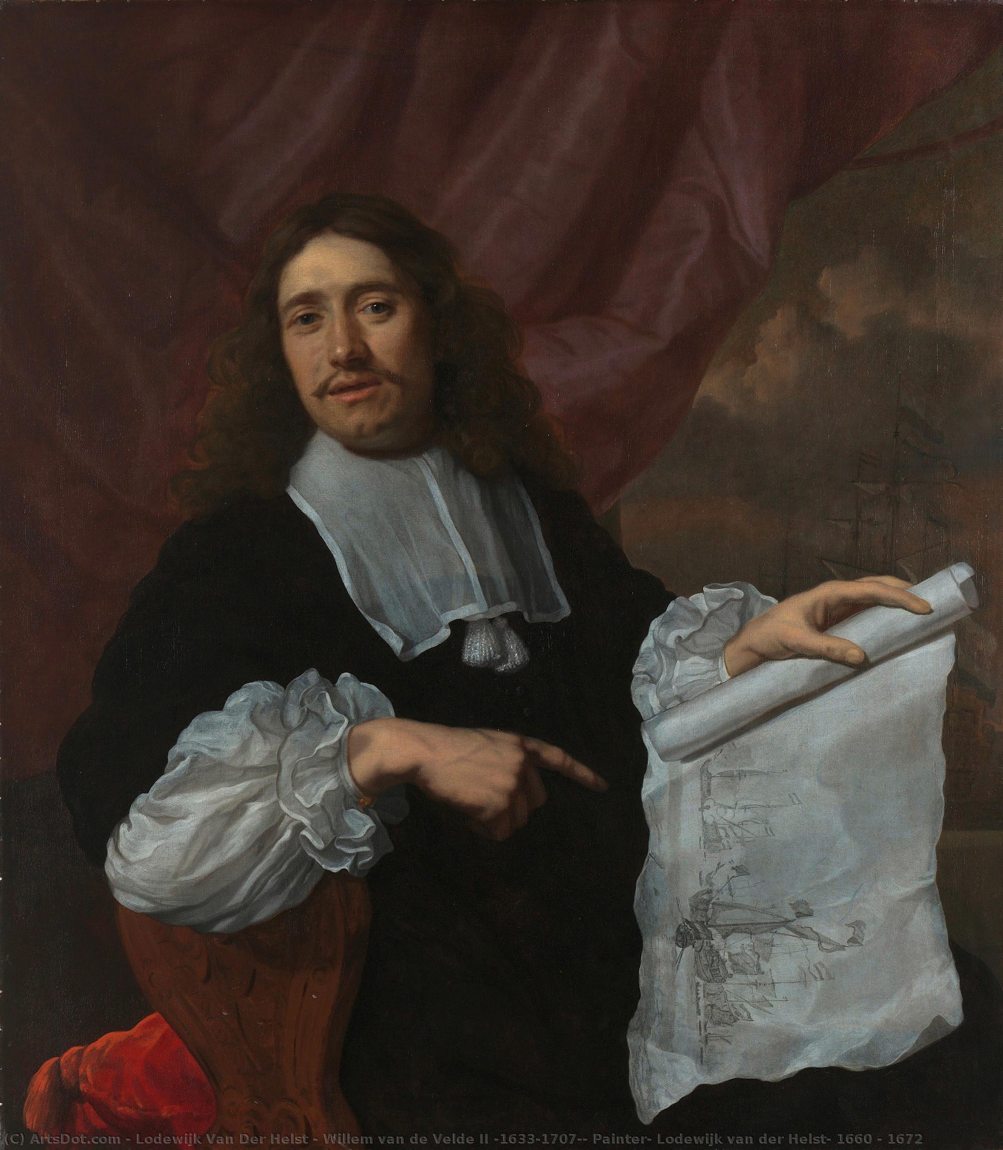 Willem Van De Velde Ii (1633-1707), Painter, Lodewijk Van Der Helst, 1660 - 1672 — Lodewijk Van Der Helst