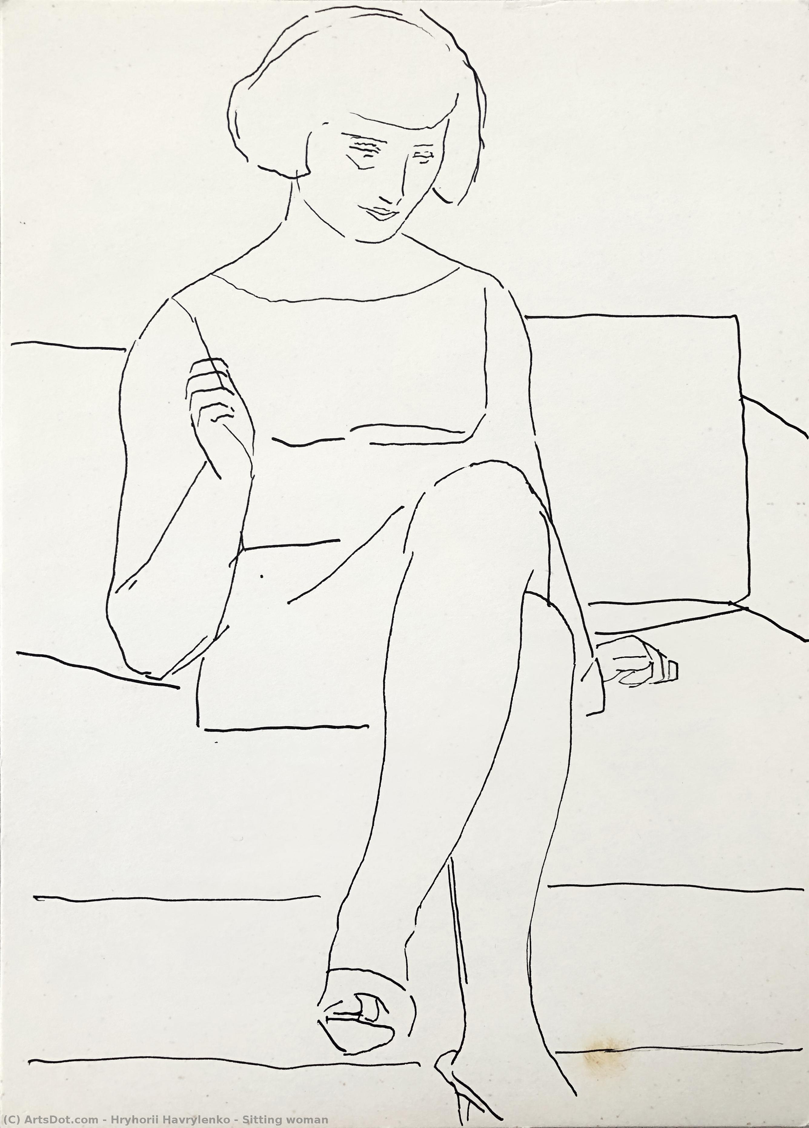 Sitting Woman — Hryhorii Havrylenko