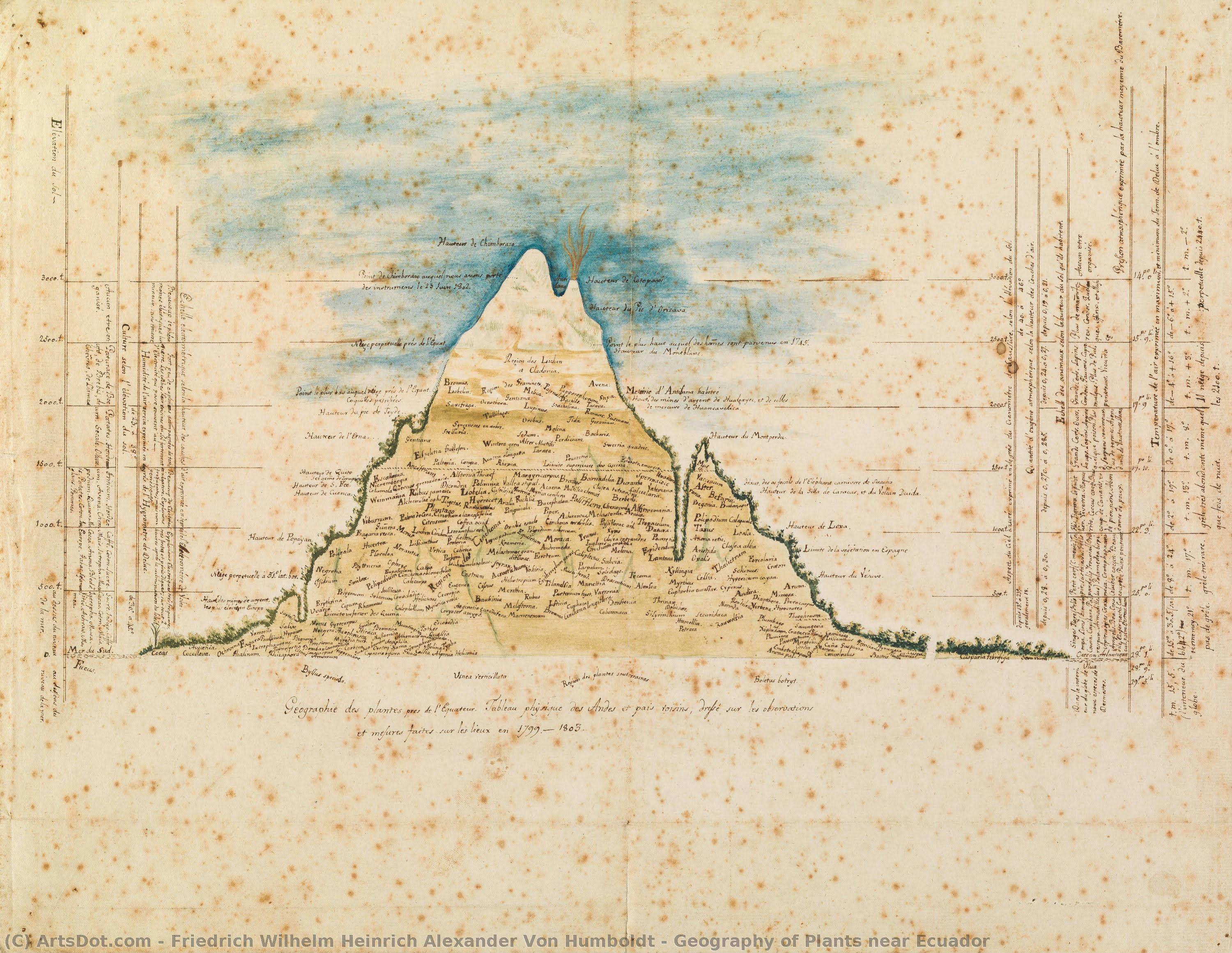 Geography Of Plants Near Ecuador — Friedrich Wilhelm Heinrich Alexander Von Humboldt