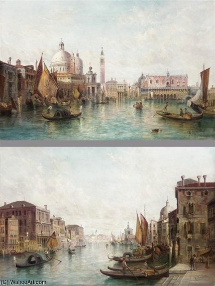 A View Of The Dogana And St Mark's Square — Alfred Pollentine