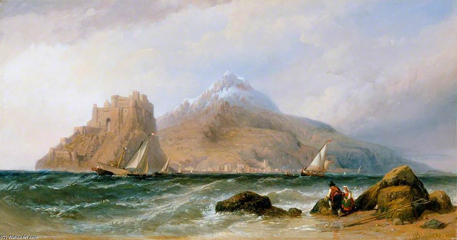 Ischia And The Castello D'ischia, Near Naples — Clarkson Frederick Stanfield