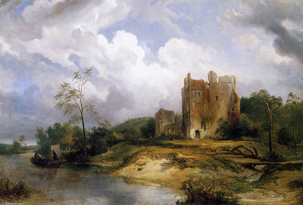 River Landscape With Ruins — Wijnandus Johannes Josephus Nuyen