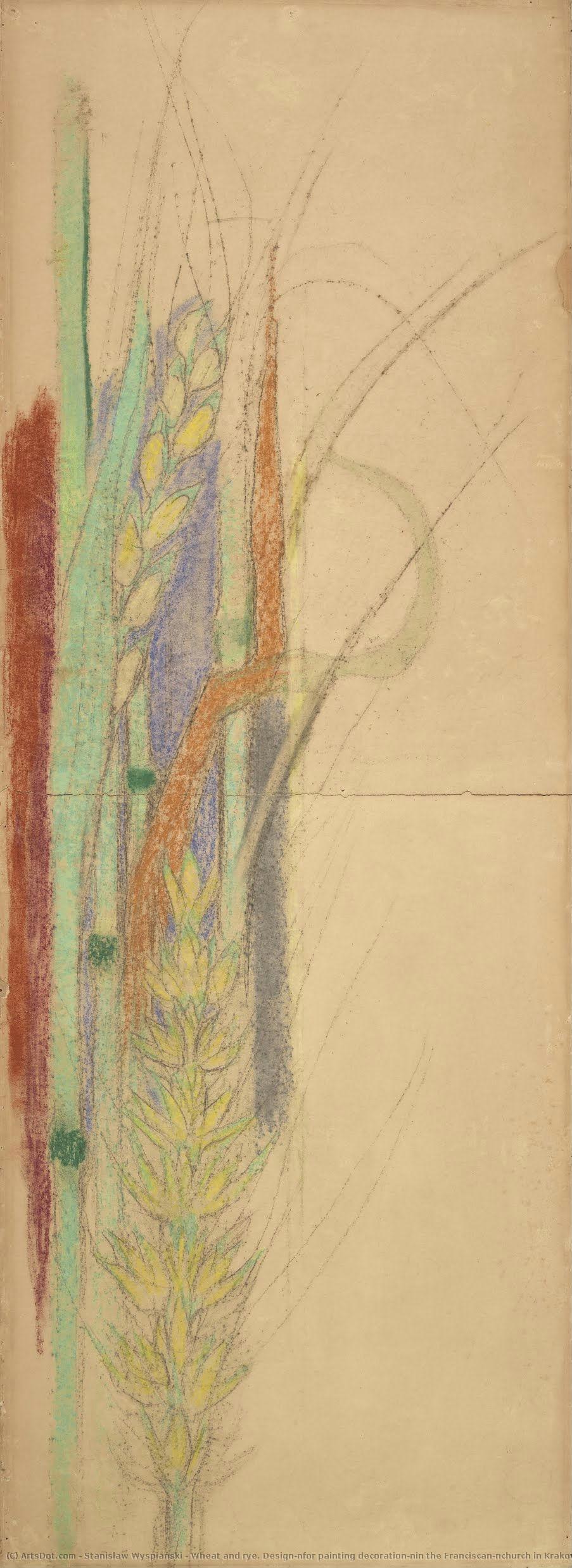 Wheat And Rye. Design\nfor Painting Decoration\nin The Franciscan\nchurch In Krakow — Stanislav Visjanski