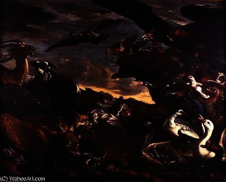 The Battle Of The Birds And The Beasts — Jacob Van Der (giacomo Da Castello) Kerckhoven