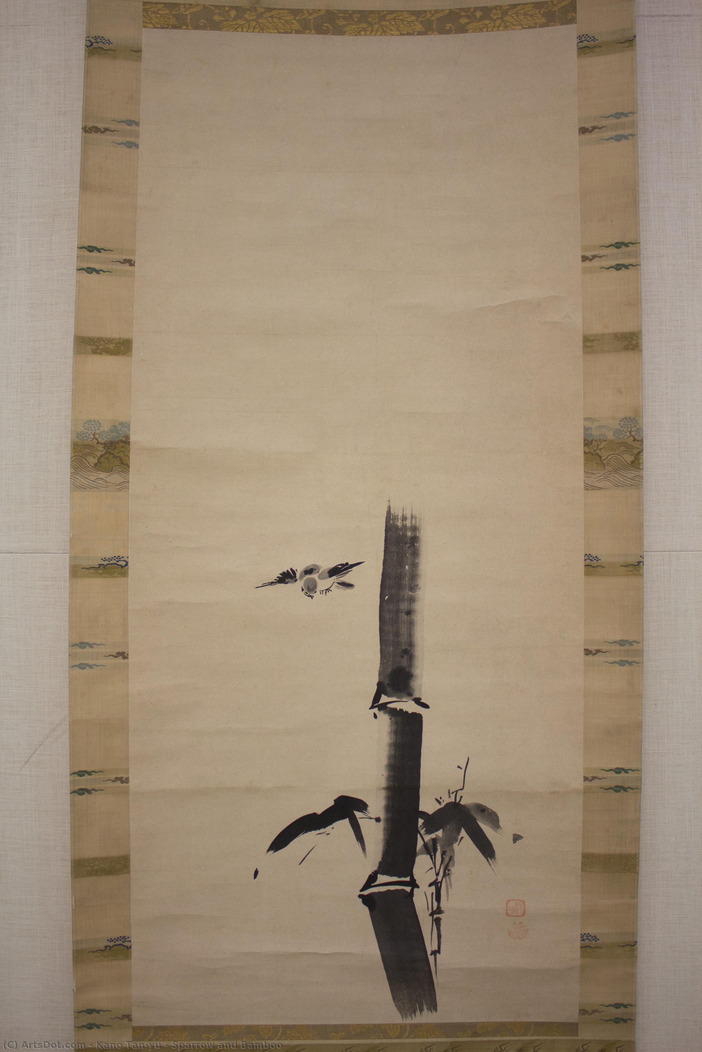 Sparrow And Bamboo — Kano Tan'yū