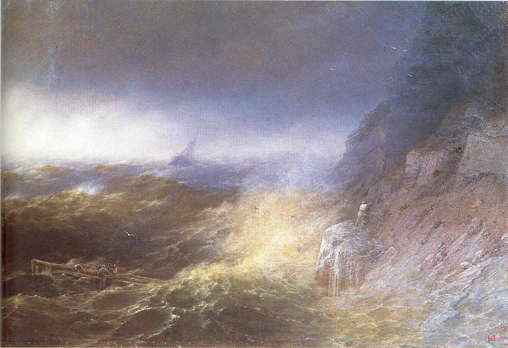 Tempest On The Black Sea — Ivan Konstantinovich Aivazovsky