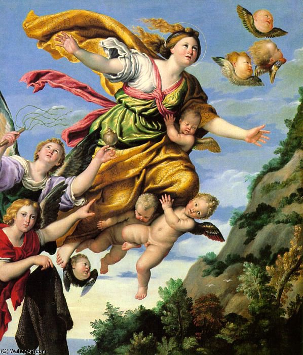 The Assumption Of Mary Magdalene Into Heaven — Domenichino (domenico Zampieri)