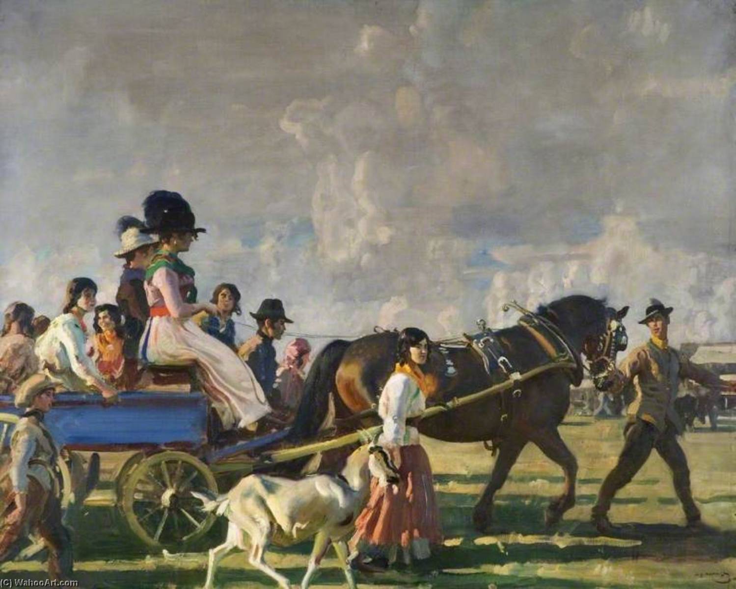 Arrival At Epsom Downs For Derby Week — Sir Alfred James Munnings