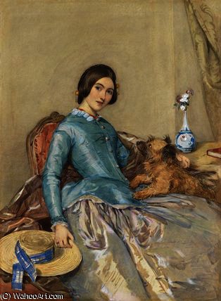 Portrait Of Jane, Countess Of Aylesford — Octavius Oakley