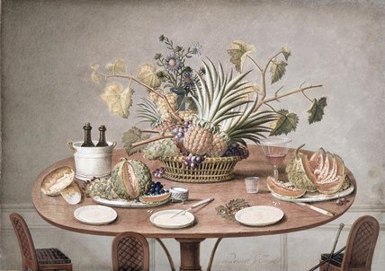 Still Life Of A Table With Flowers — Jean Louis Prevost