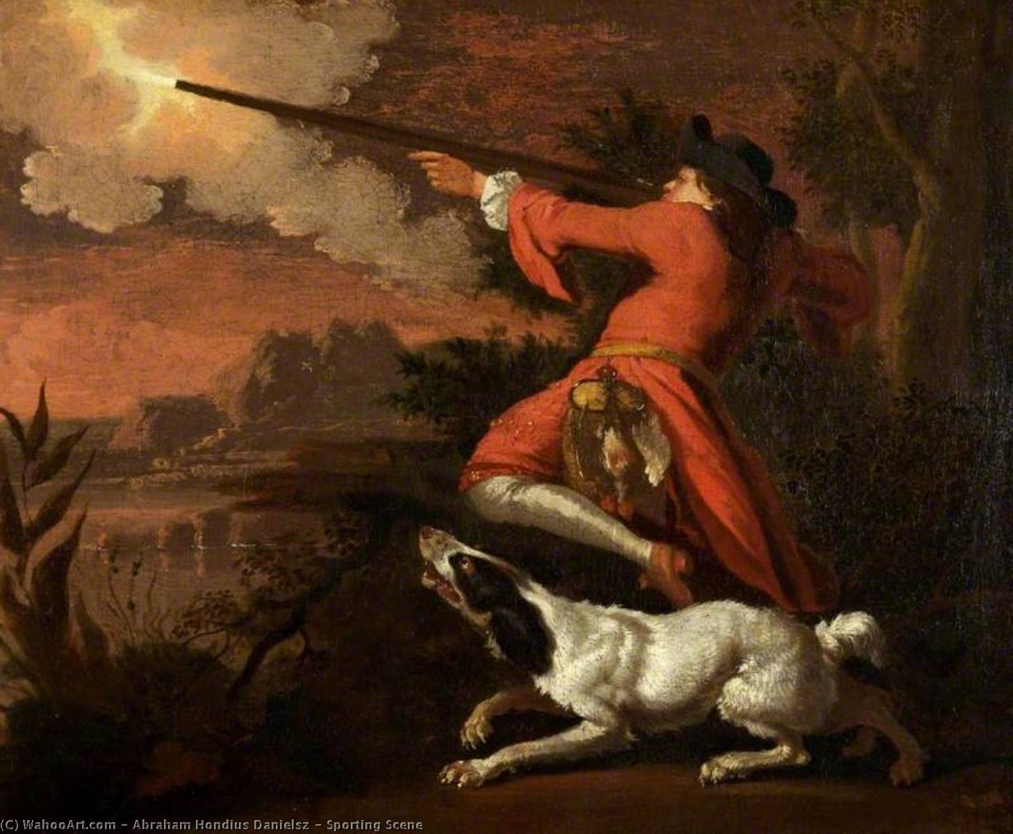 Sporting Scene — Abraham Hondius Danielsz