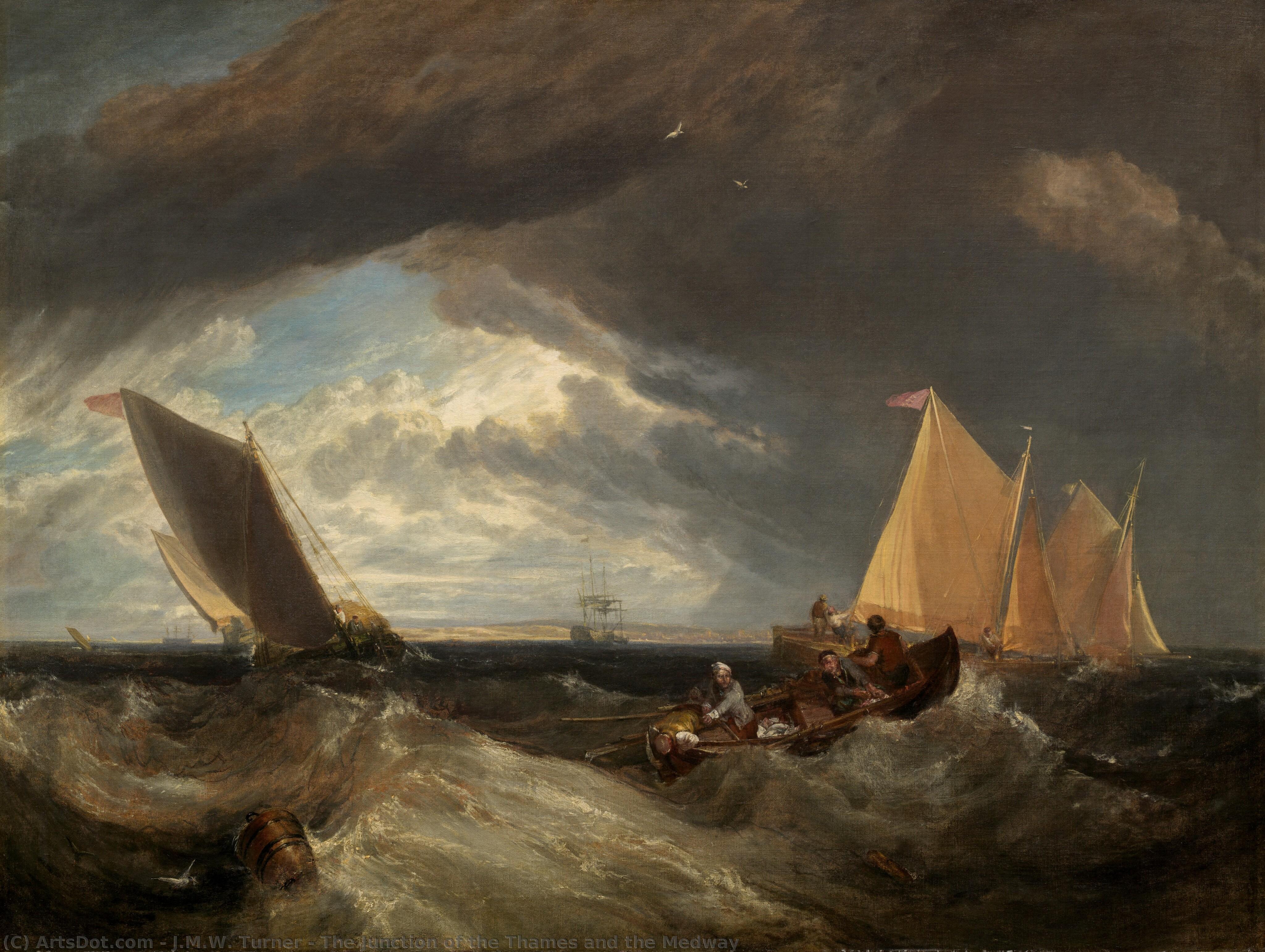 The Junction Of The Thames And The Medway — Joseph Mallord William Turner