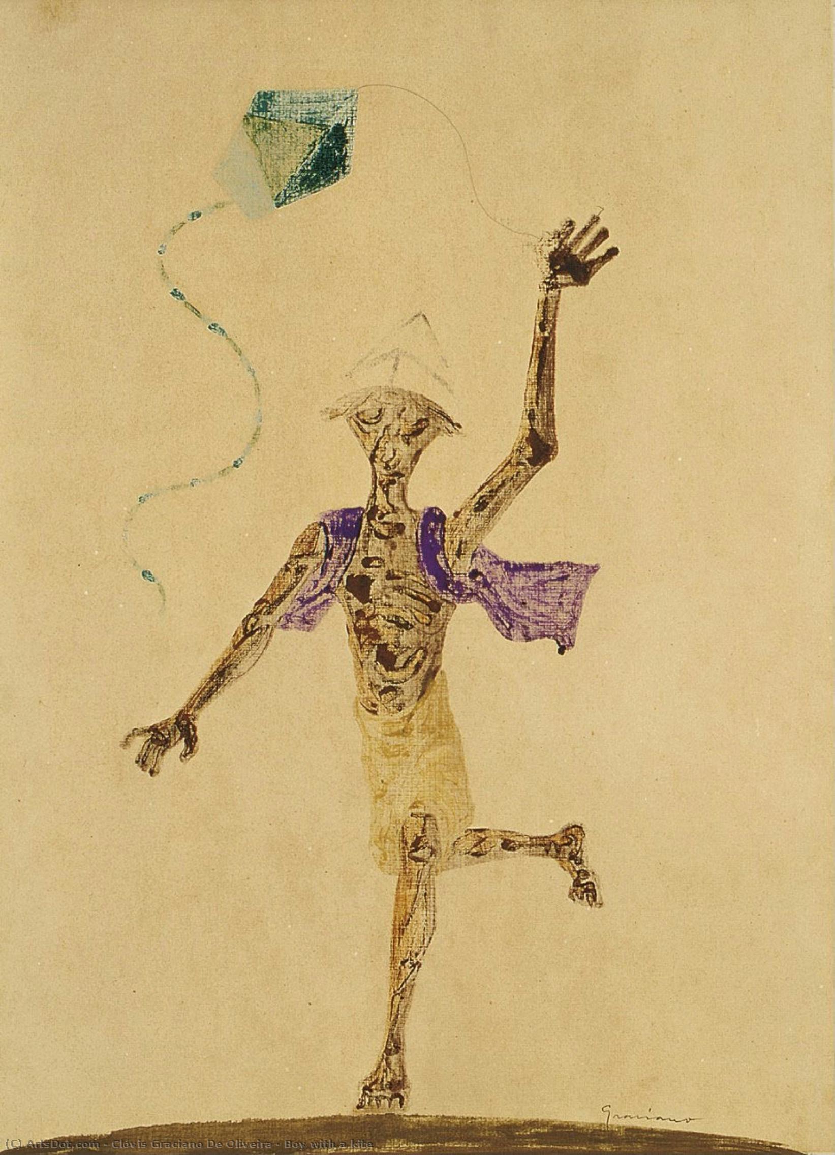 Boy With A Kite — Clóvis Graciano De Oliveira