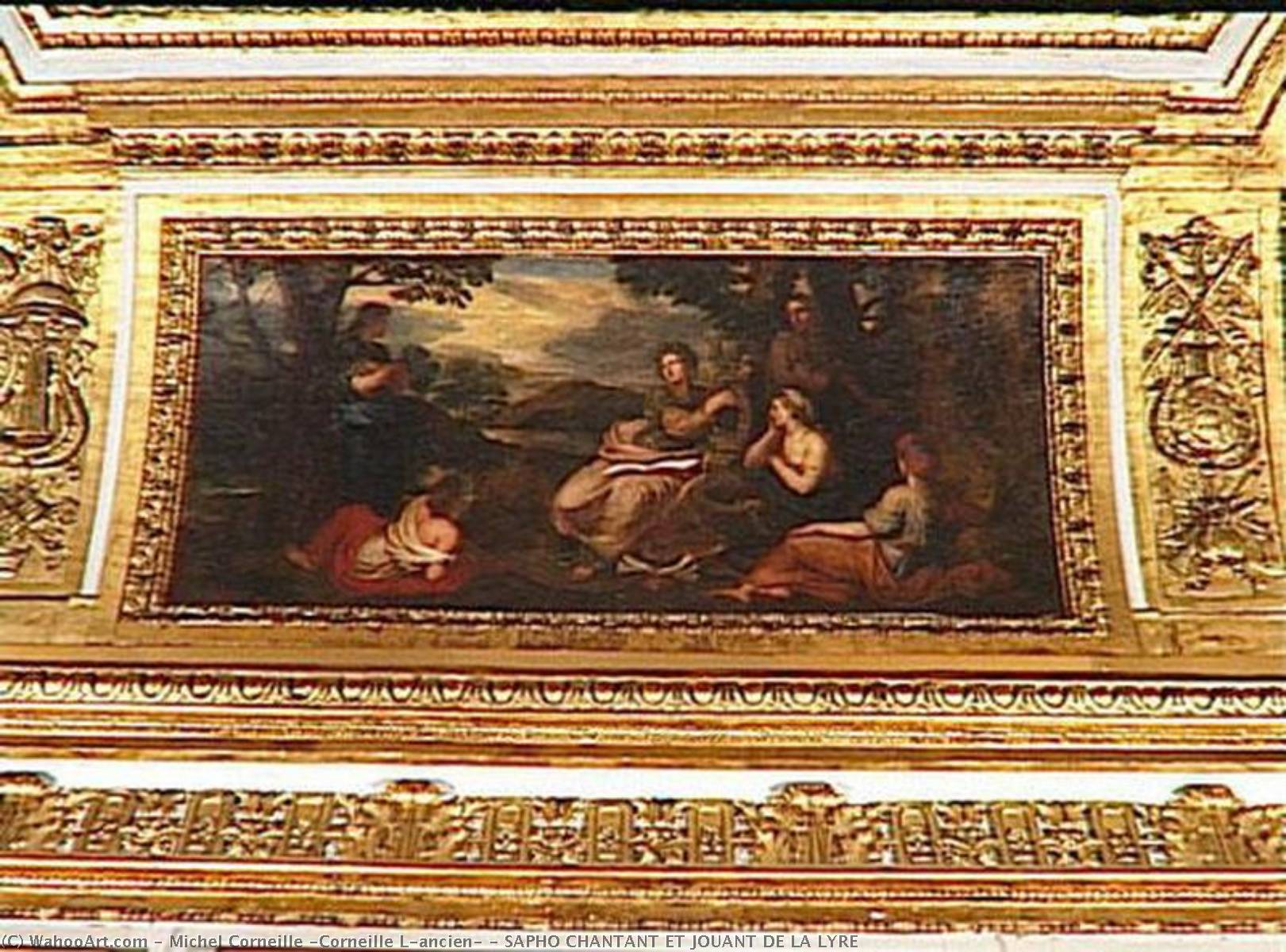 Sapho Chantant Et Jouant De La Lyre — Michel Corneille (corneille L'ancien)