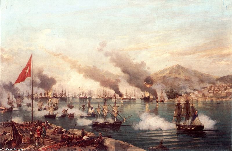 The Naval Battle Of Navarino — Ambroise Louis Garneray