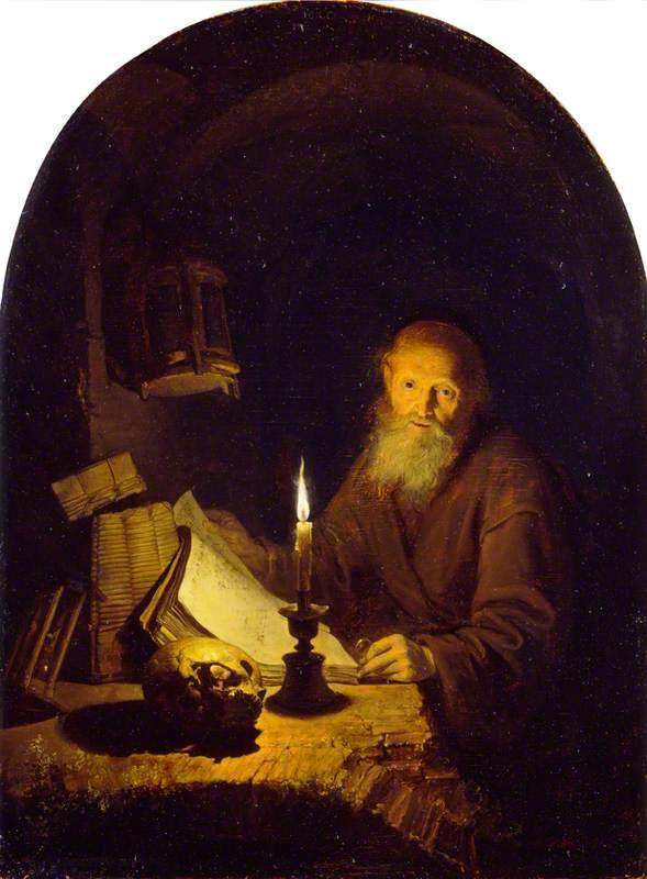 A Hermit — Геррит Доу
