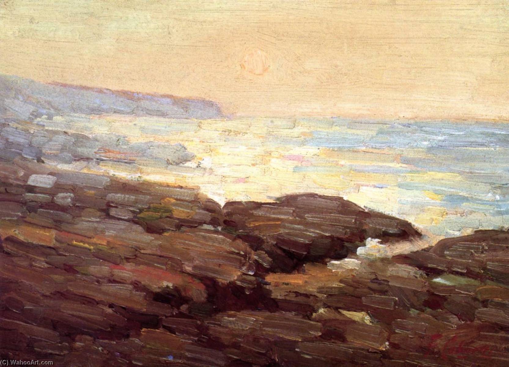Early Moonrise Near Point Fermin, California — Frank Coburn