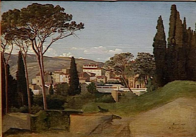Vue D'une Villa Romaine — Jean-achille Benouville