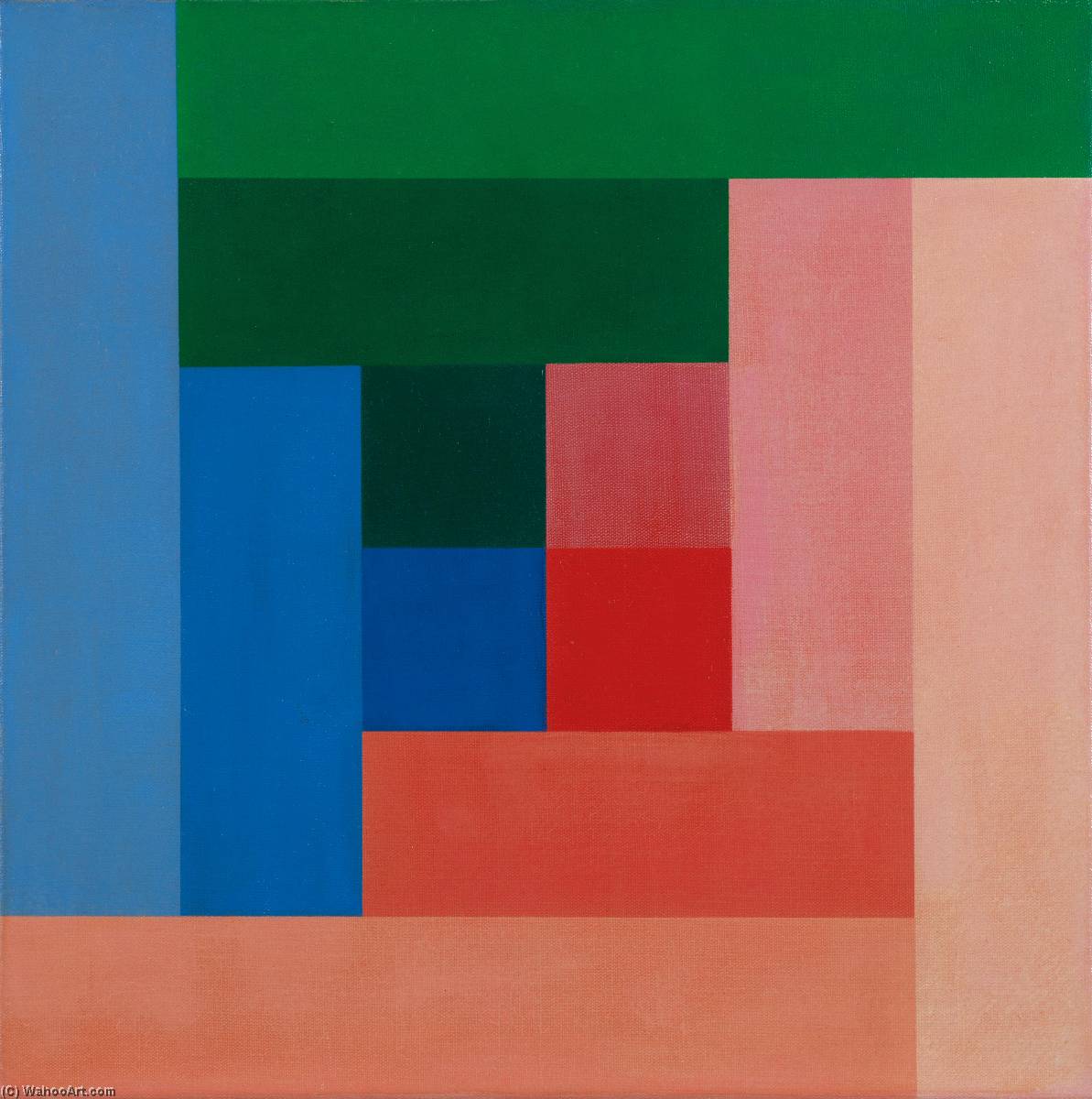 Progression Von 4 Gestuften Farben, 1967 Progression Of Four Graded Colours , 1967 — Richard Paul Lohse