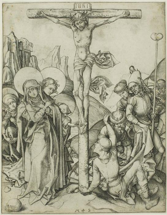 The Crucifixion With The Holy Women — Martin Schongauer