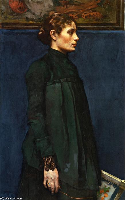 Portrait Of Mrs. H (mrs. George Hitchcock) — Julius Garibaldi Melchers