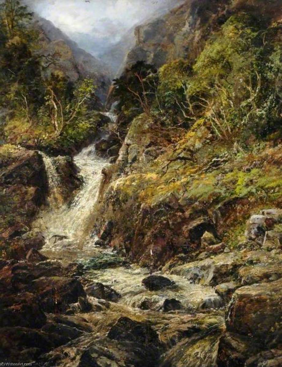 A Welsh Mountain Torrent — Edmund Marriner Gill