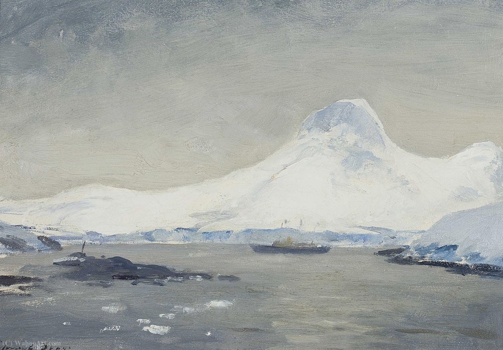 Hmy Britannia Anchored In A Bay Off Graham Land, (1957) — Edward Seago