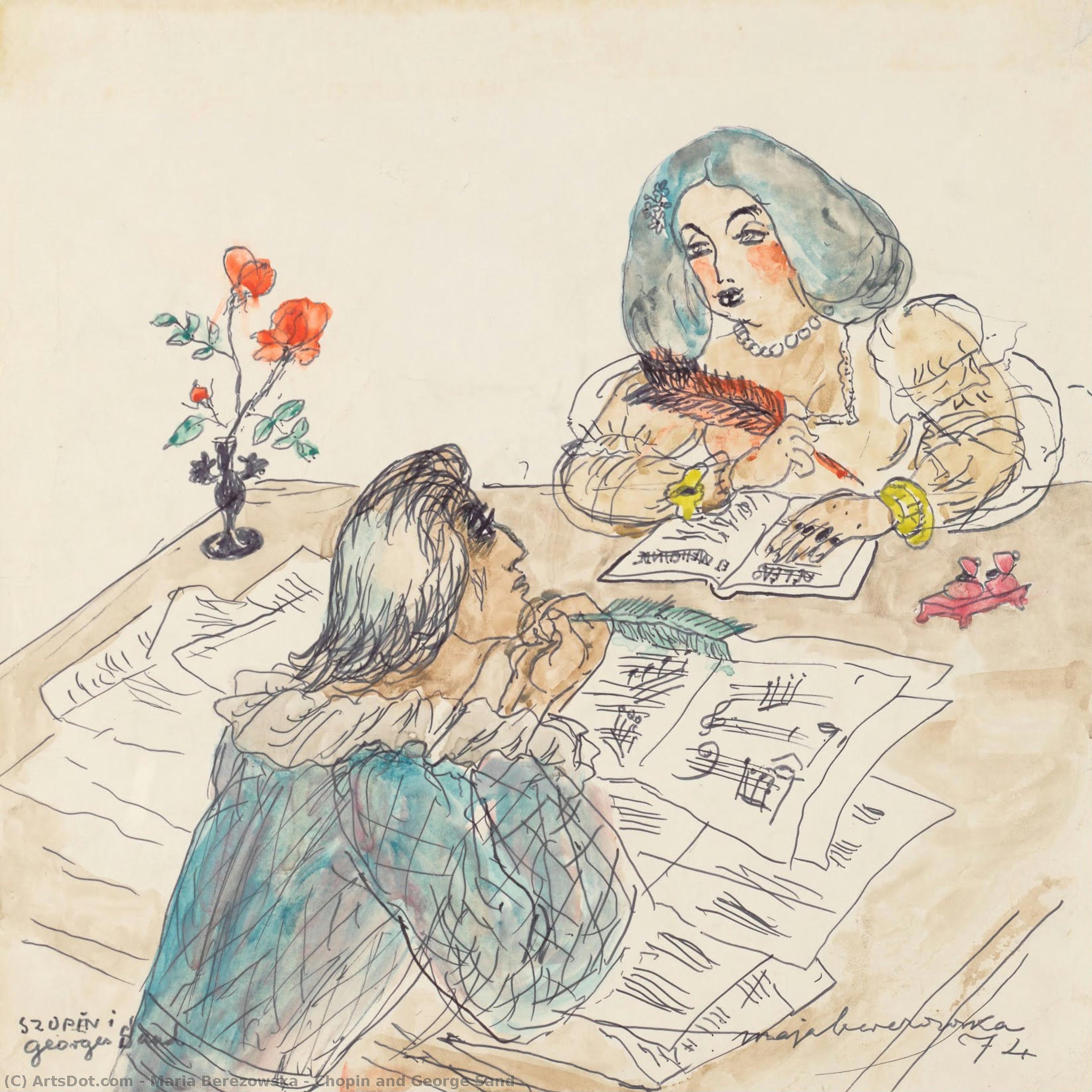 Chopin And George Sand — Maria Berezowska