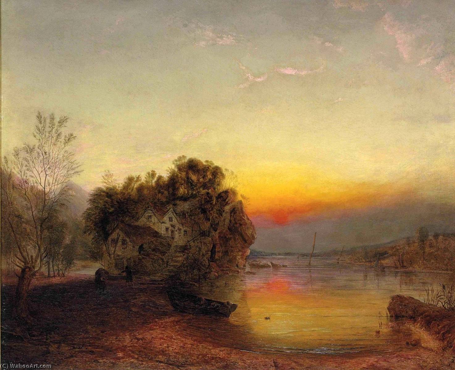 Early Morning The Fisherman's Home — James Francis Danby