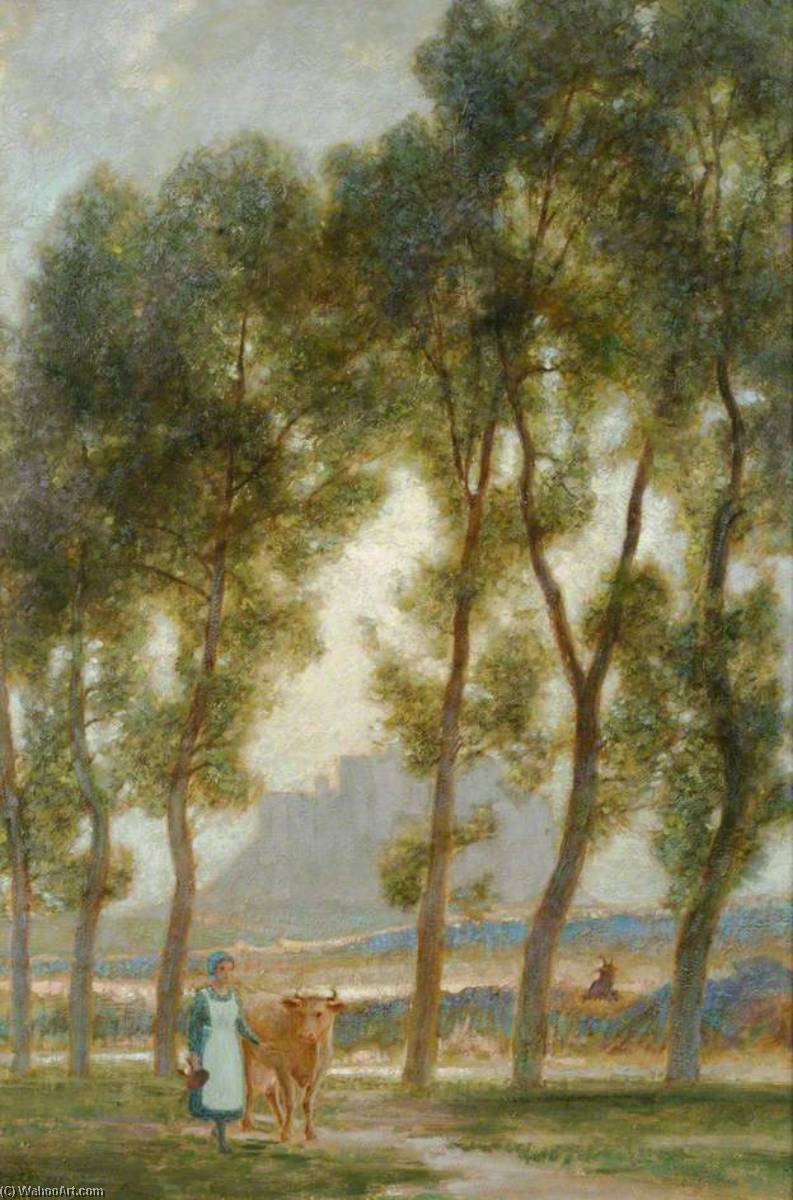 Milkmaid, Mount Orgueil, Jersey — William Herbert Allen