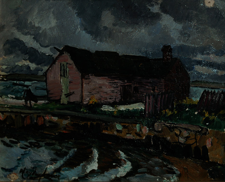 Buildings On A Spit Of Land, Nantucket — Richard Hayley Lever