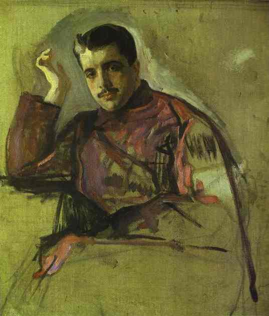Portrait Of Sergei (serge) Diaghilev — Valentin Alexandrovich Serov