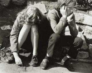 Brother And Sister Waiting, Whitley Bay, Tyneside — Chris Killip