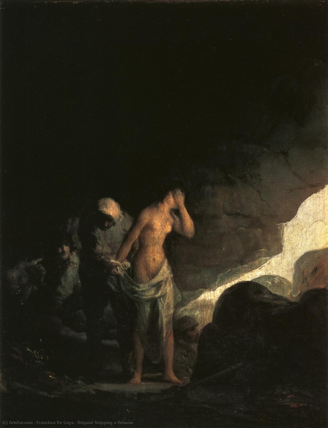 Brigand Stripping A Woman — Francisco José De Goya Y Lucientes