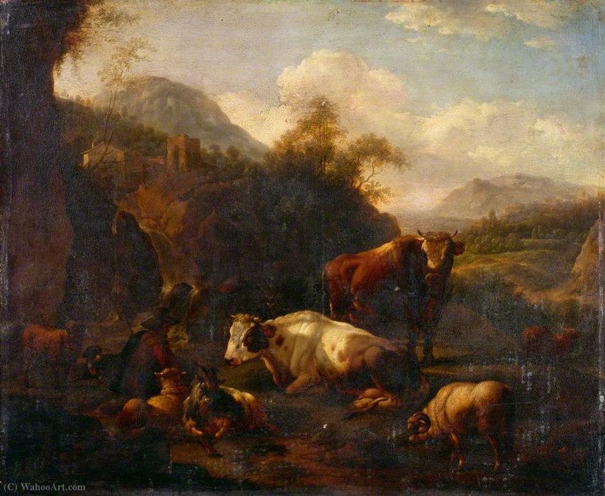 Landscape — Johann Heinrich Roos