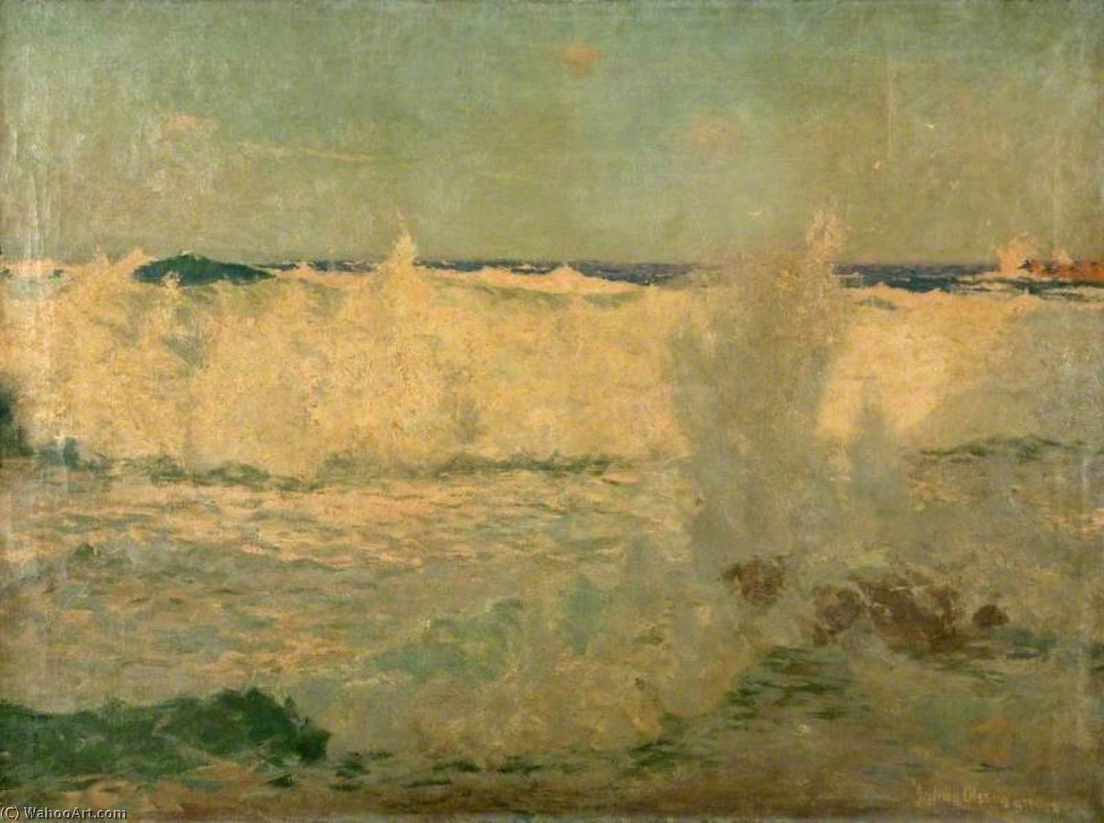 The Wave, St Ives, Cornwall — Albert Julius Olsson