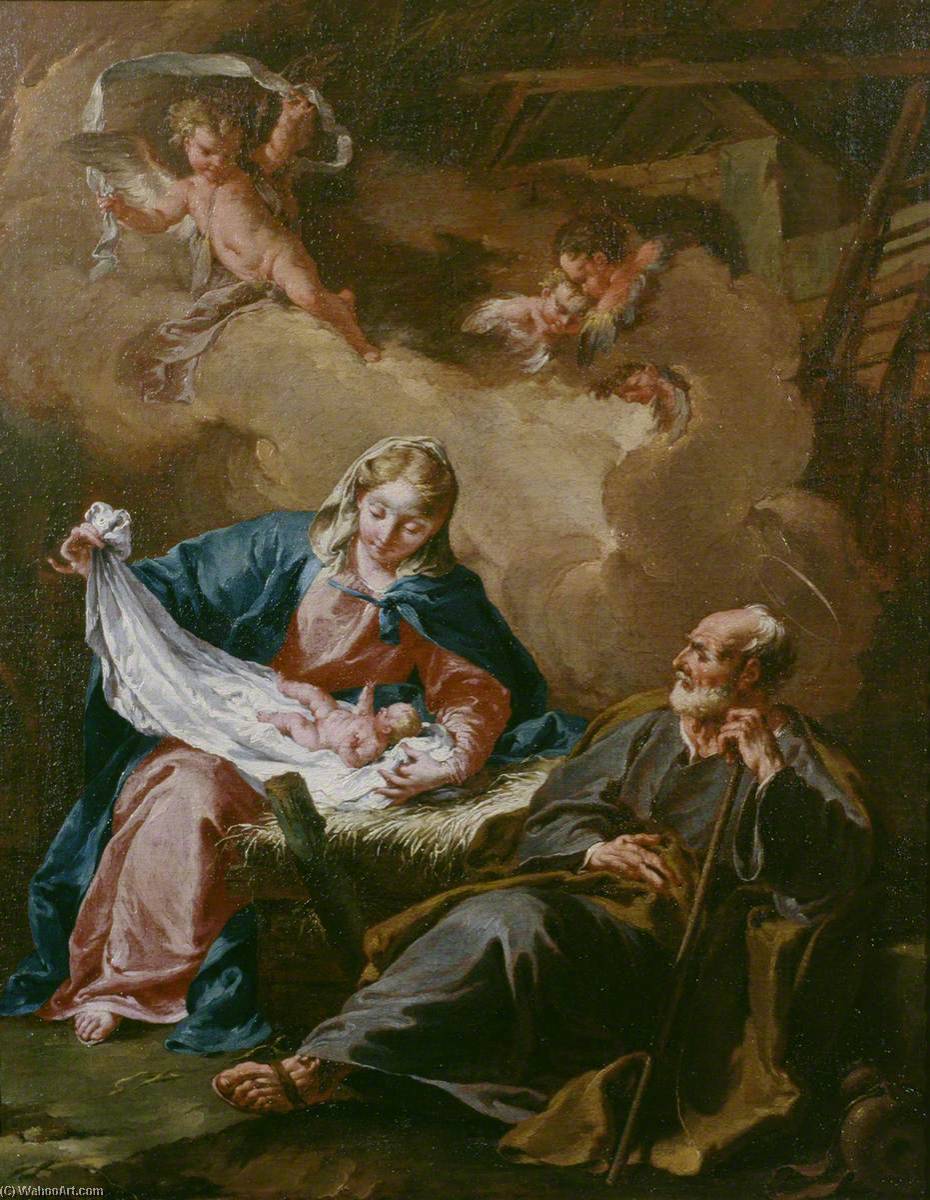 Holy Family — Giovanni Battista Pittoni The Younger
