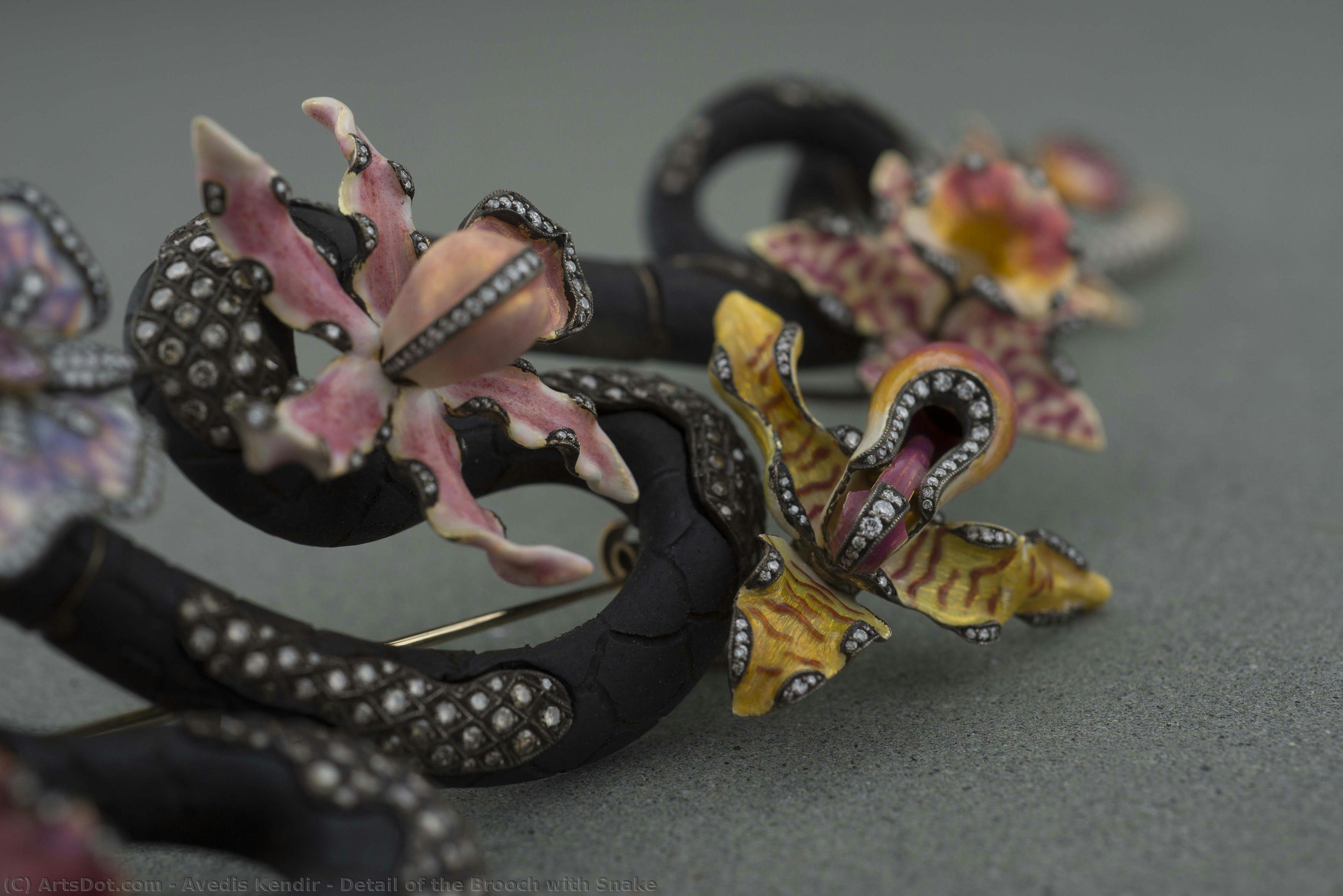 Detail Of The Brooch With Snake — Avedis Kendir