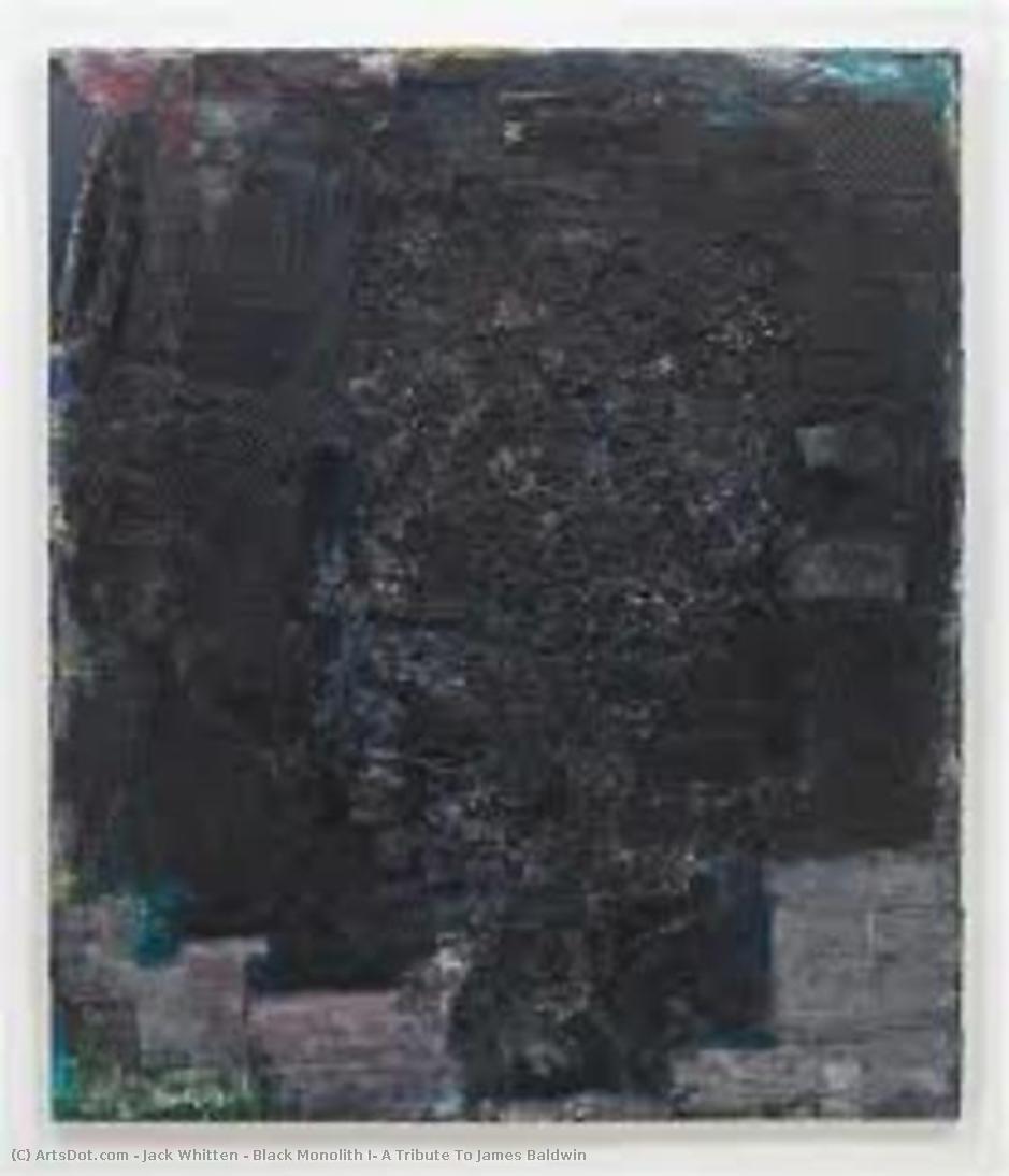 Black Monolith I, A Tribute To James Baldwin — Jack Whitten
