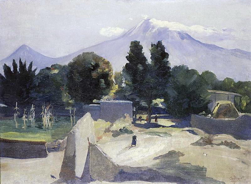 Mount Ararat From The Village Mhchan — Martiros Sarian