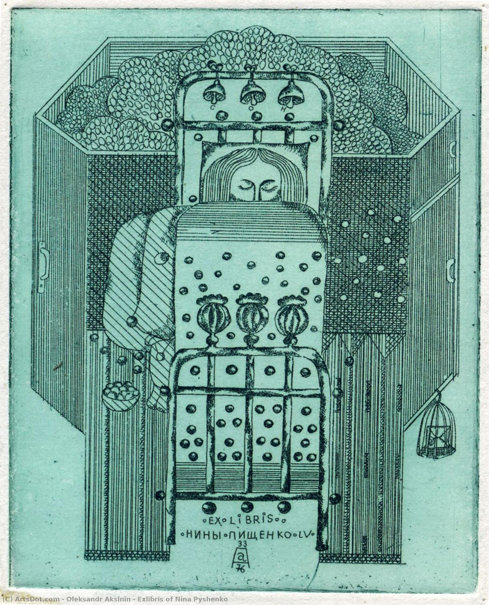 Exlibris Of Nina Pyshenko — Oleksandr Aksinin