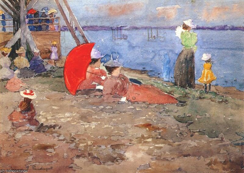 Revere Beach — Maurice Brazil Prendergast