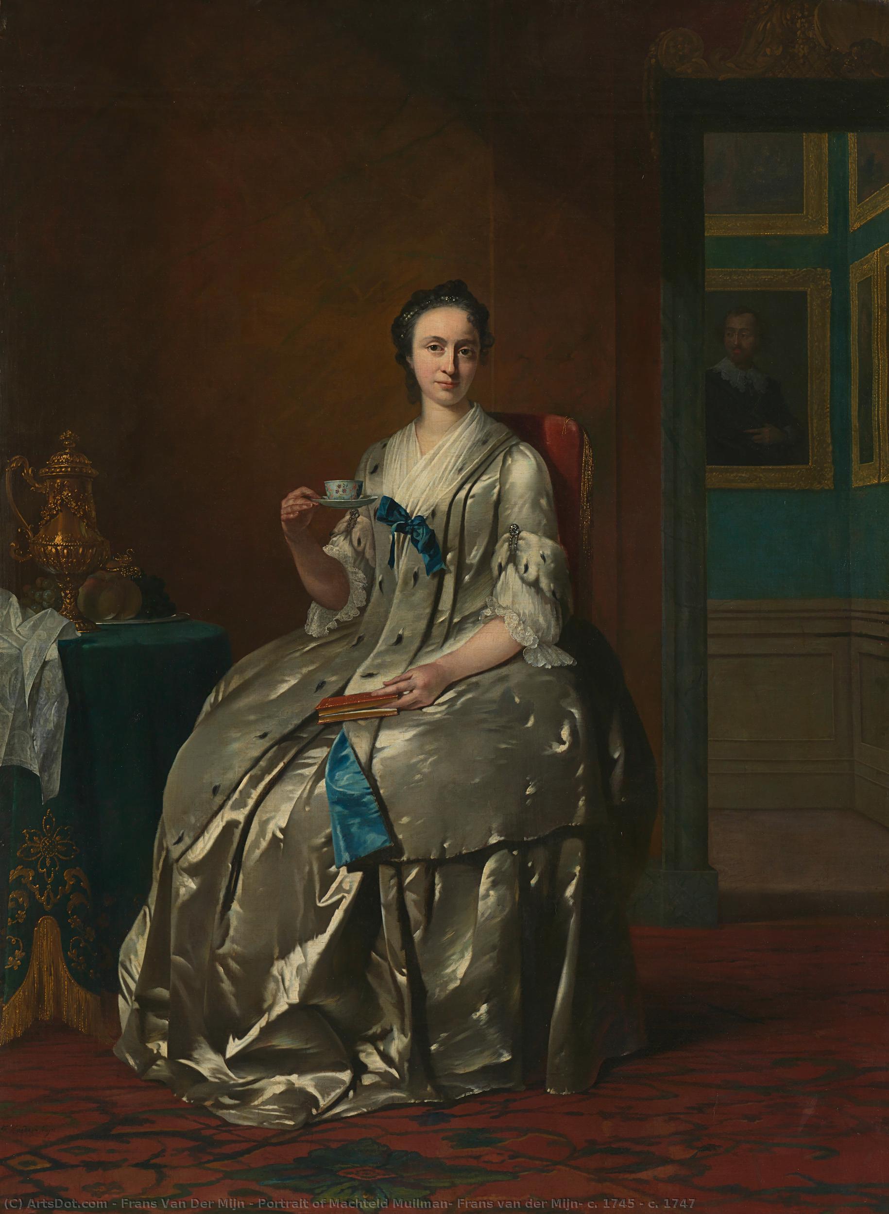 Portrait Of Machteld Muilman, Frans Van Der Mijn, C. 1745 - C. 1747 — Frans Van Der Mijn