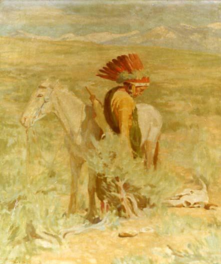 The Last Trail, (painting) — Bert Geer Phillips