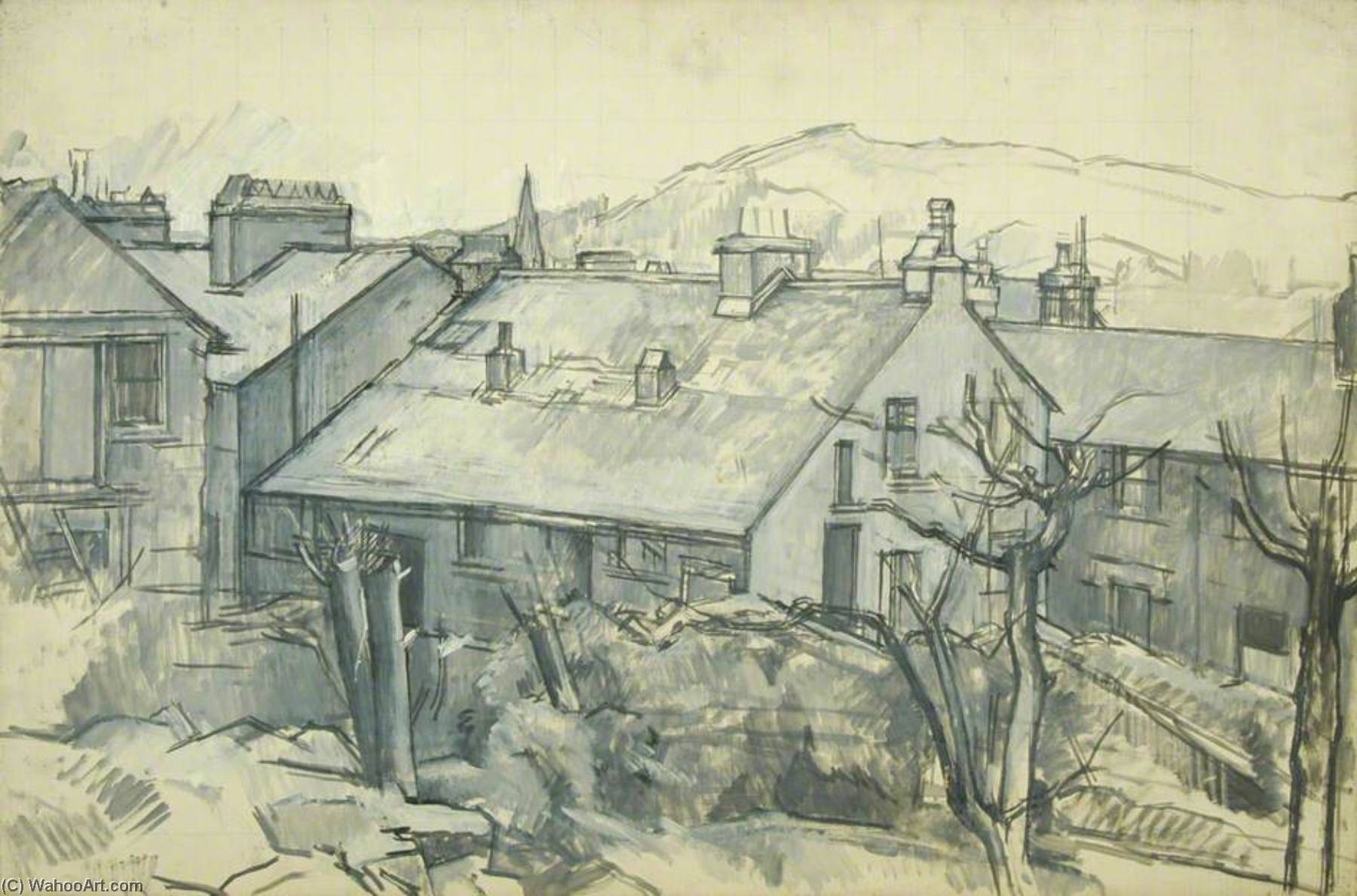 Untitled A House At Ambleside — Percy Frederick Horton