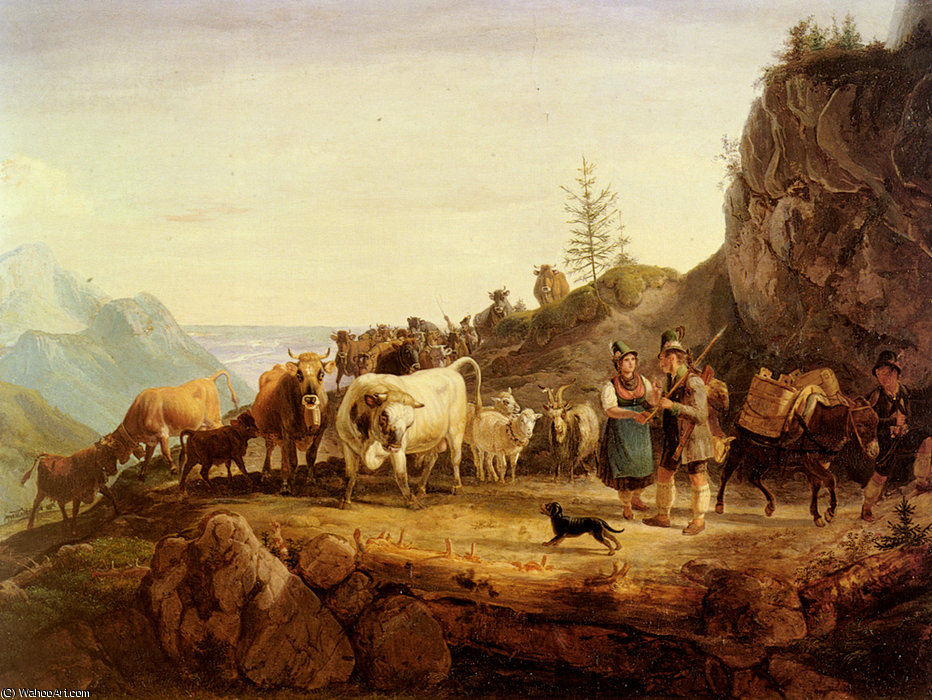 Almabtrieb — Friedrich Gauermann