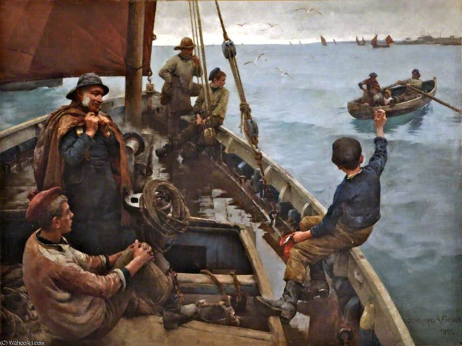 Off To The Fishing Ground — Elizabeth Adela Stanhope Forbes