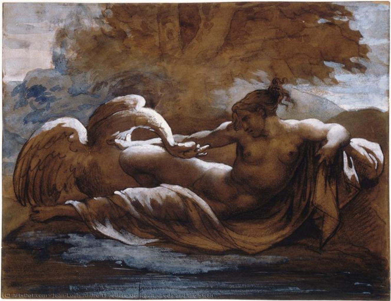 Leda And The Swan — Théodore Géricault