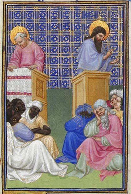 David Foresees The Preaching Of The Apostles — Limbourg Brothers